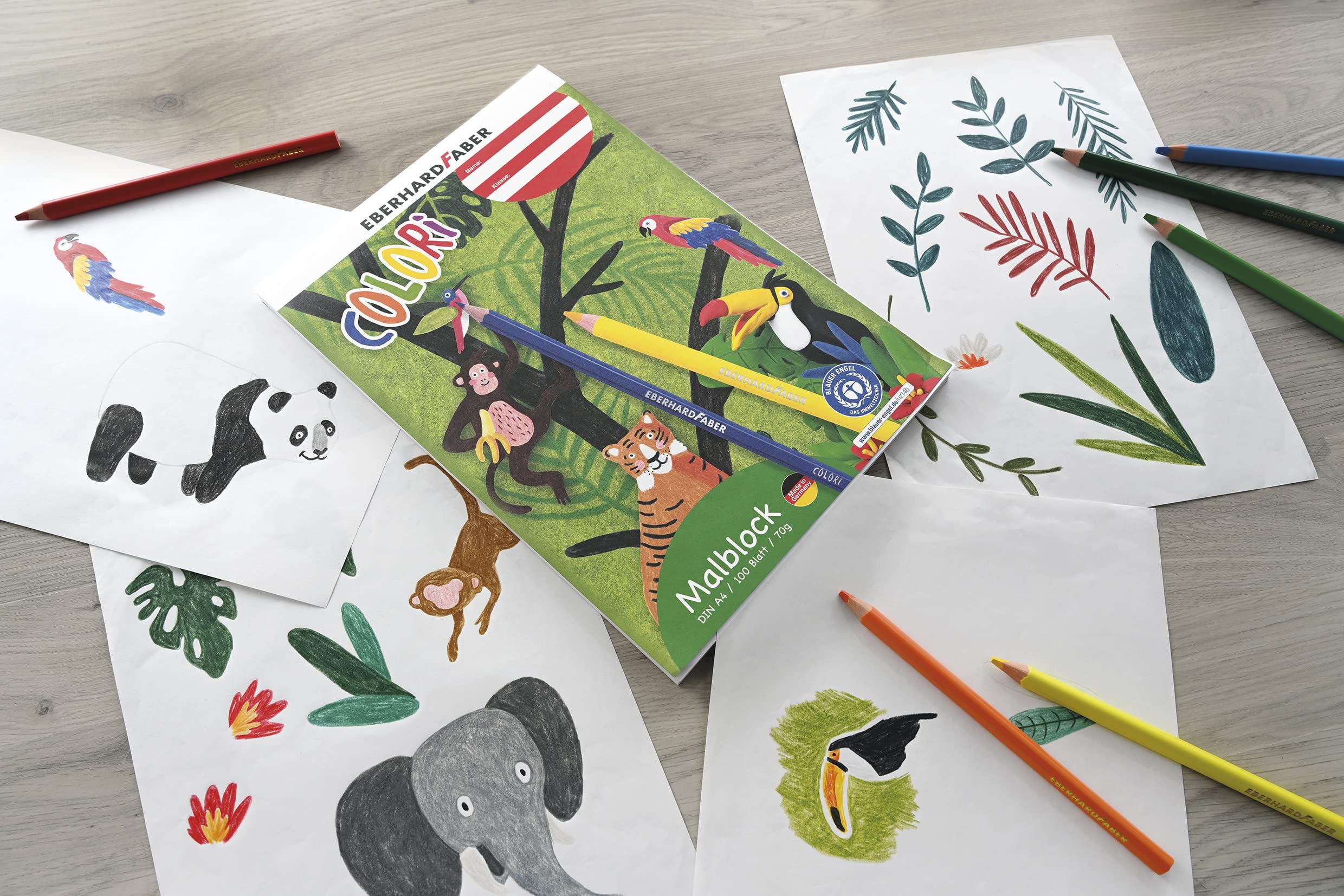 Eberhard Faber A3 Sketch Pad - 10 Sheets 100 G/m?? Paper For Wet & Dry Painting Techniques