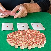 Vista 2 de VICASKY Russian Lotto - Juego de bingo de madera para adultos y familia, juego de tombola estilo soviético vintage, ideal para viajes, reuniones