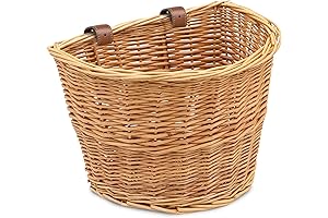 ProSource Wicker & Wire Bike Basket Front Cargo