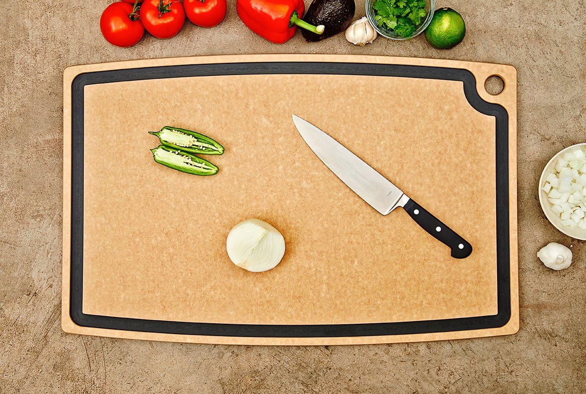 Amazon Crazy 🔥 Deals Epicurean Chef Series Chef Cutting Board with Juice Groove, 27-by-18-Inch, Natural/Slate
