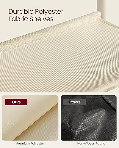 Miniatura 4 de VASAGLE Zapatero, organizador de almacenamiento de zapatos de 4 niveles para entrada y armario, capacidad para 9-12 pares de zapatos, 3 estantes de