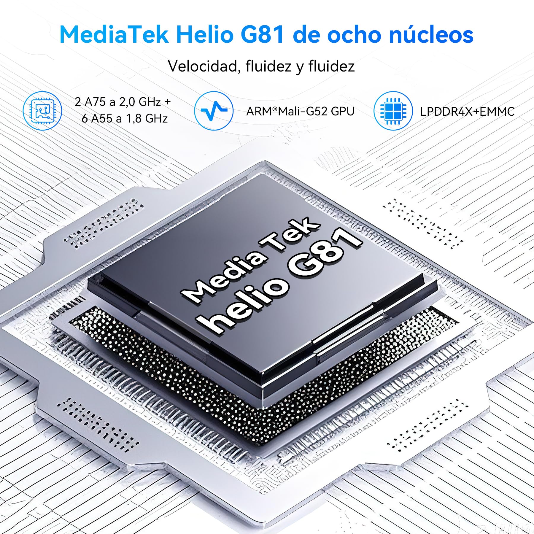 Blackview Color 6 Smartphone 24GB+256GB Android 15 Telefonos Moviles, 50+13MP, MTK G81 Core, 6.67" 90Hz, 5000mAh, Telefono Celulares Dual SIM/Face ID/Fingerprint/OTG/GPS