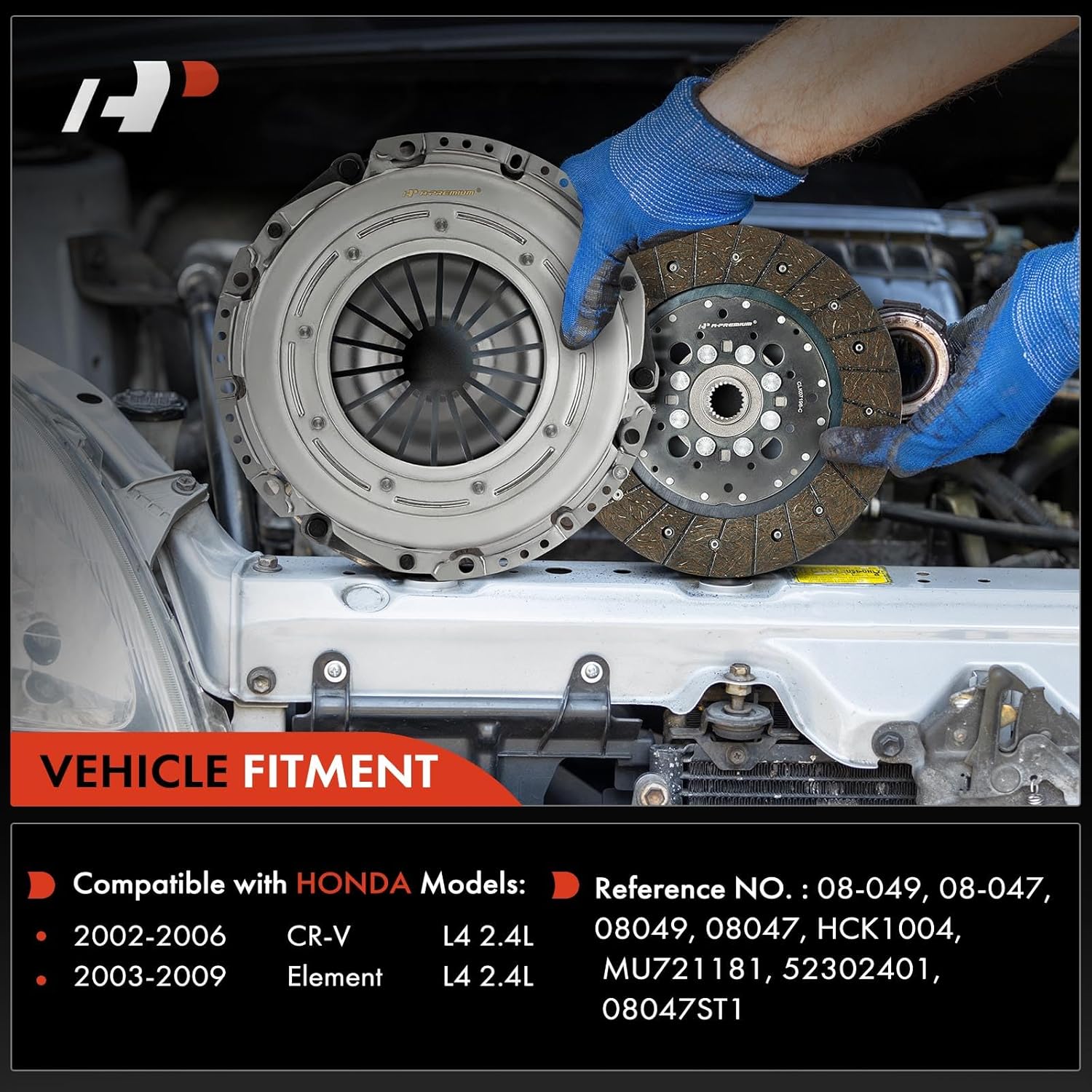 A-Premium Transmission Clutch Kit Set Compatible with Honda CR-V CRV 2002-2006, Element 2003-2009, 2.4L