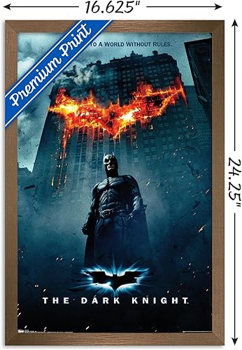Miniatura 59 de Trends International DC Comics Movie - The Dark Knight - Póster de pared de una hoja con logotipo de Batman en fuego, 22.375 x 34 pulgadas, paquete