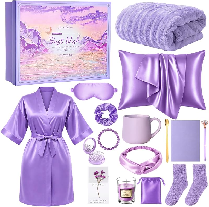 Kit de cuidados corporais Twistover com 16 peças, Light Purple