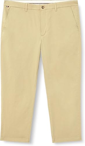 Tommy Hilfiger Pantalón Chino Hombre Denton Printed Structure Straight Fit, Beig