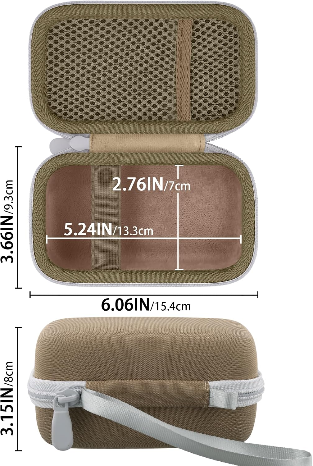 Camera Case for KODAK EKTAR H35/H35N/KODAK Snapic A1 Frame Film Camera,Carrying Case Holder for KODAK EKTAR H35/H35N Half Frame Film Camera and Accessories(Brown Case)