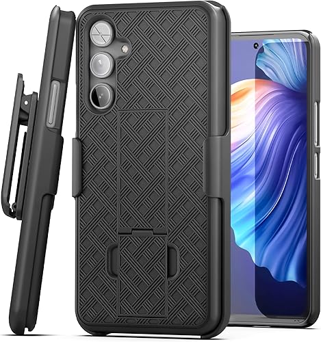 Miniatura 4 de Encased DuraClip - Funda para Samsung Galaxy A14 5G con clip de funda y soporte (negro mate)