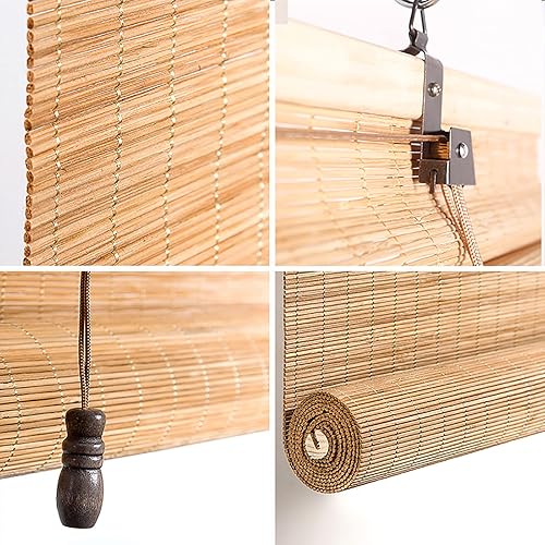 Miniatura 3 de Persianas de bambú, cortinas de bambú, persianas de bambú para ventana al aire libre, bambú natural, hermoso y práctico,