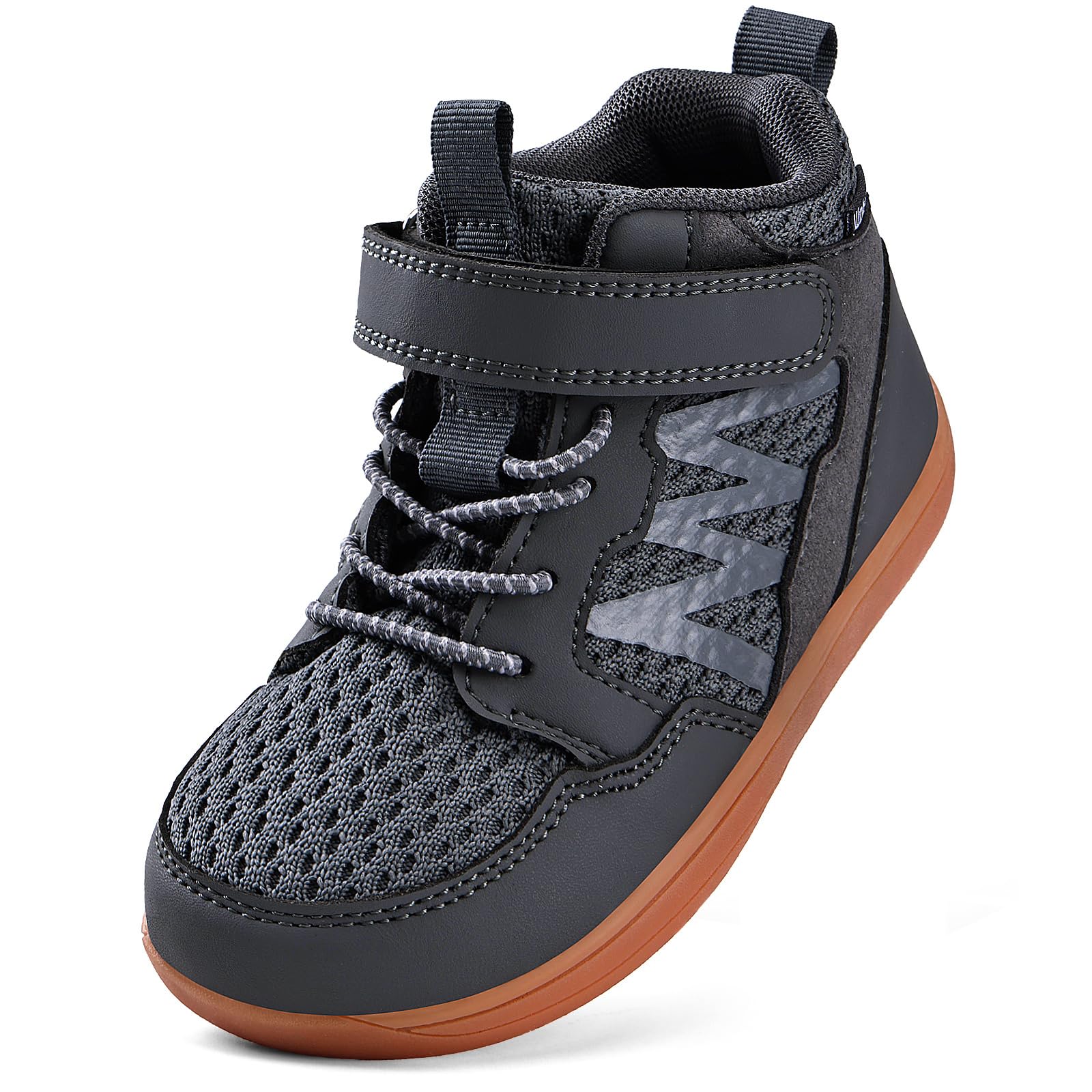 Toddler Little Kids Wide Barefoot Shoes Girls Boys Boots Breathable High Top Adjustable S…