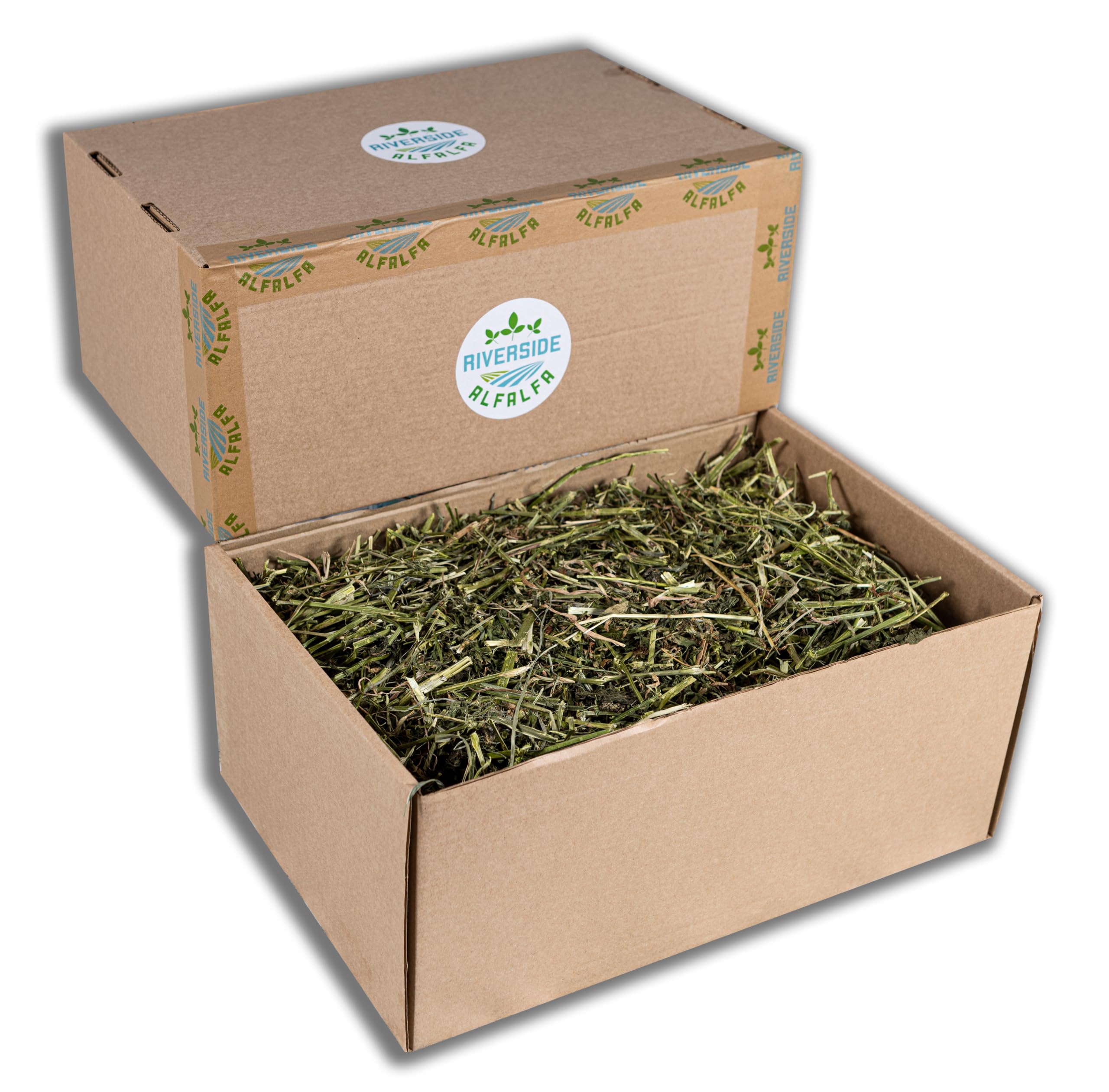 Riverside Organic Alfalfa Hay – Lucerne Alfalfa Hay for Guinea Pigs, Rabbits, Goats, Poultry, Cattle - Alfalfa Horse Feed - Hay for Hens, Chickens, Bedding - 5 kg (Organic)