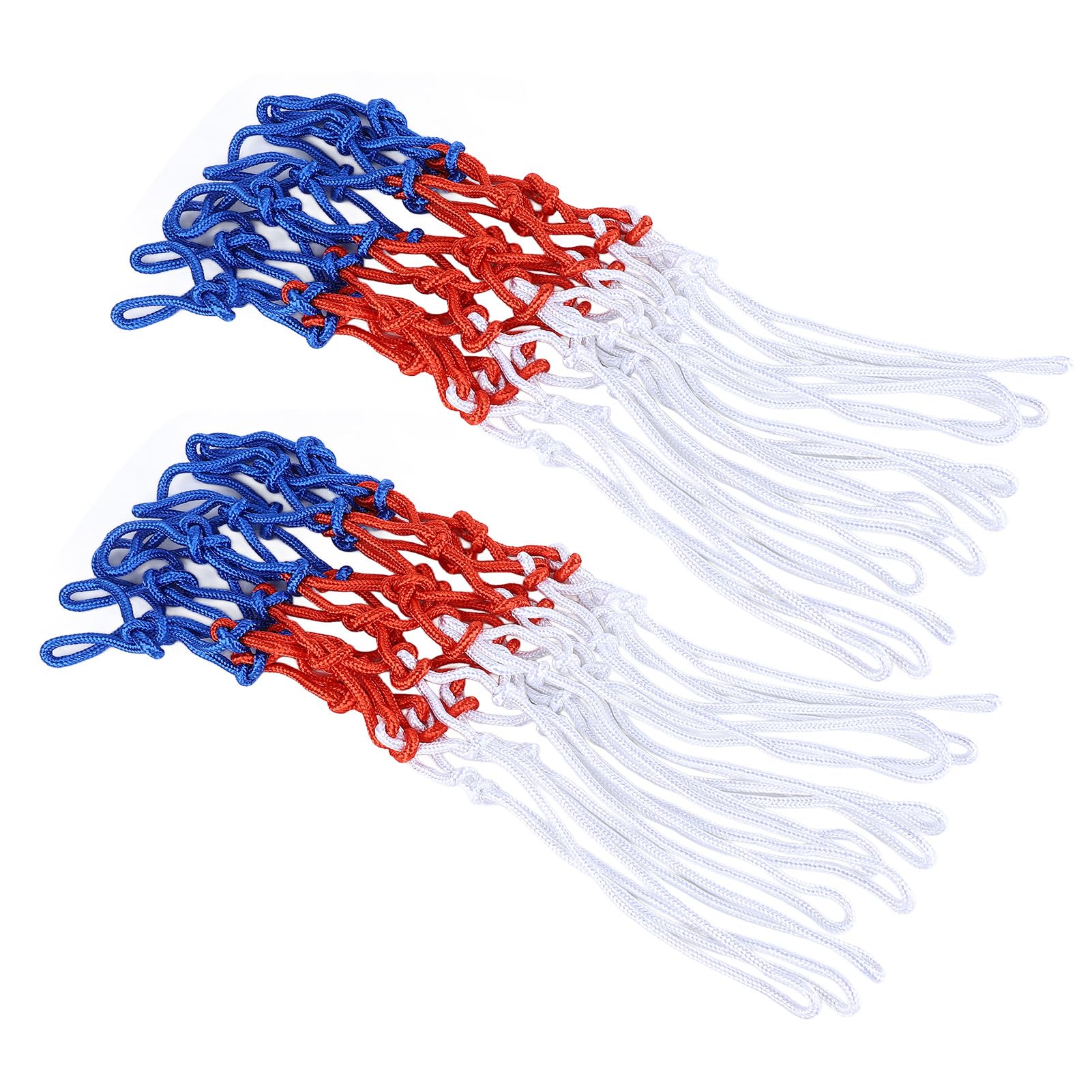 Heavy Duty Basketball Net Replacement, Easy to Install Anti Whip Basketball Net for Playing Court (3 Colors)