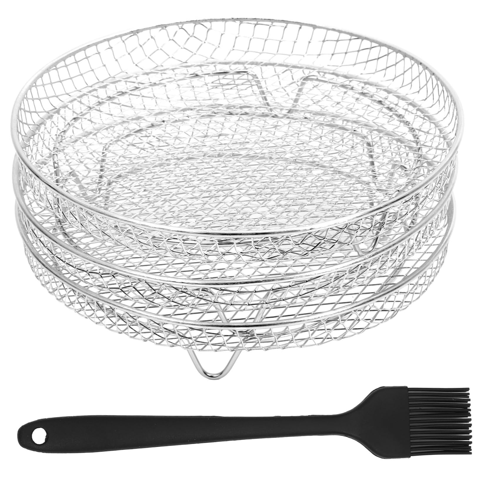 Set di Griglie per Friggitrice ad Aria in Acciaio Inox