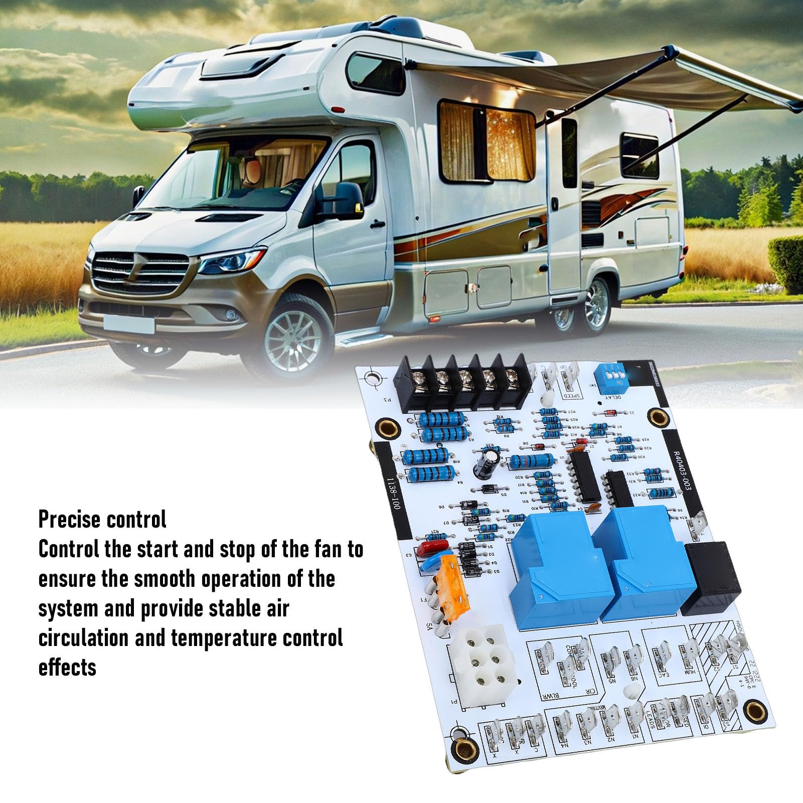 Generic R40403-003 Płytka Sterująca Dmuchawy Pieca, R40403-001, ST9120A2004 RV Zamienna Płytka Sterująca Dmuchawy Pieca Powietrznego do Wentylatora