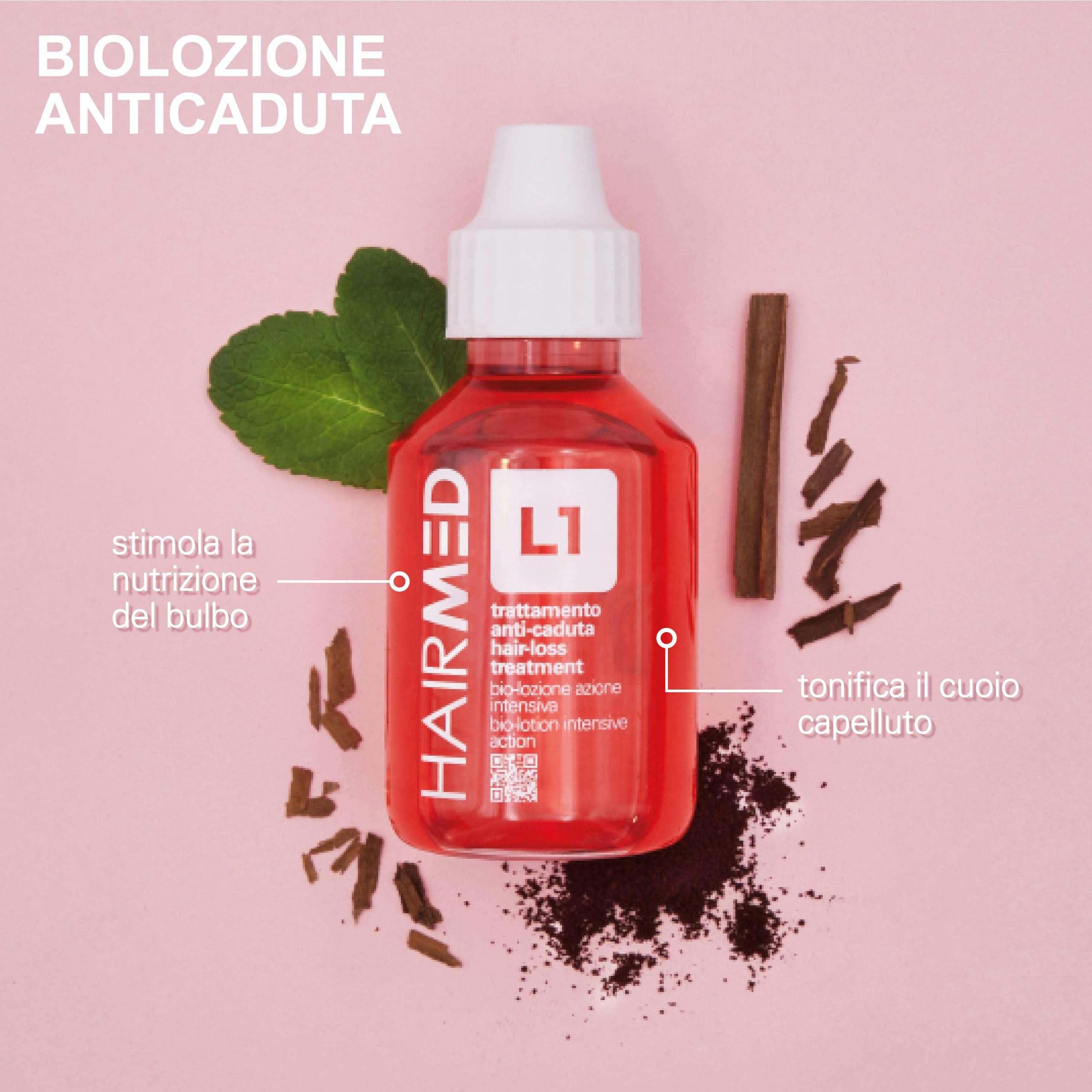 HAIRMED - L1 Lozione Anticaduta Capelli - Per Prevenire e Contrastare la Caduta dei Capelli - 100 ml