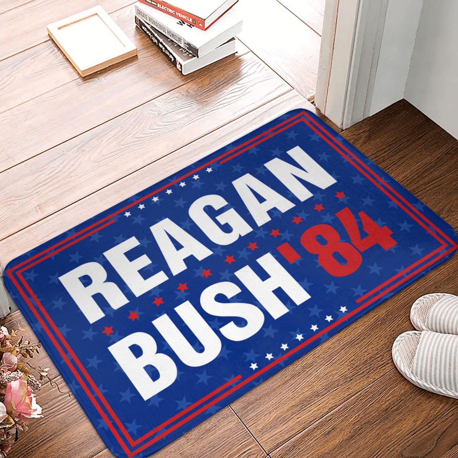 Tapis de campagne Reagan Bush 84 pour décorer un porche avant rétro