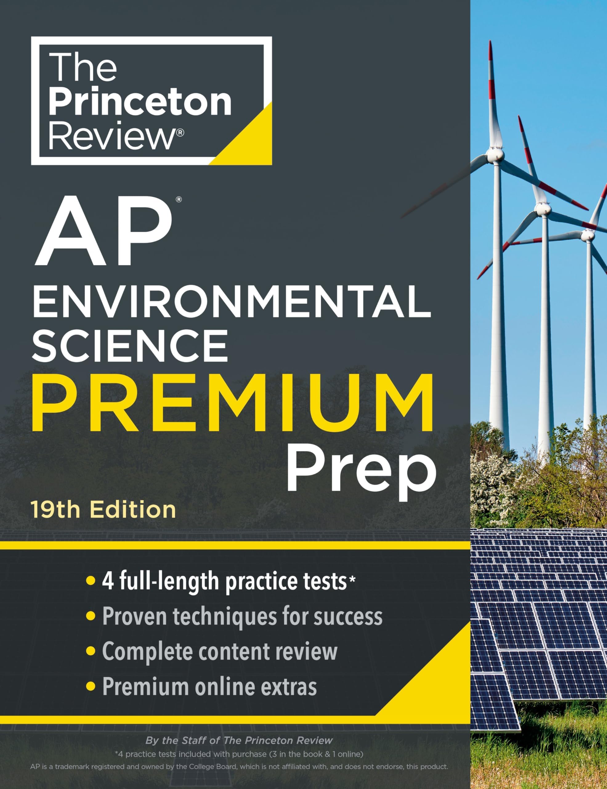 Princeton Review AP Environmental Science Premium Prep, 19th Edition: 4 Practice Tests + Digital Practice Online + Content Review
