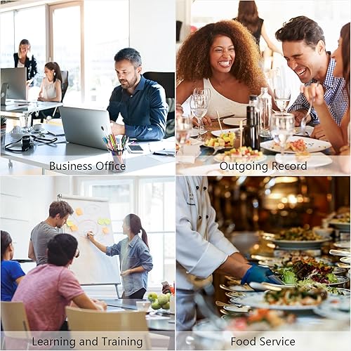 Miniatura 5 de Paquete de 20 mini portapapeles de 7.3 x 4.7 pulgadas, portapapeles pequeños a granel, portapapeles de plástico de color con clip de perfil,