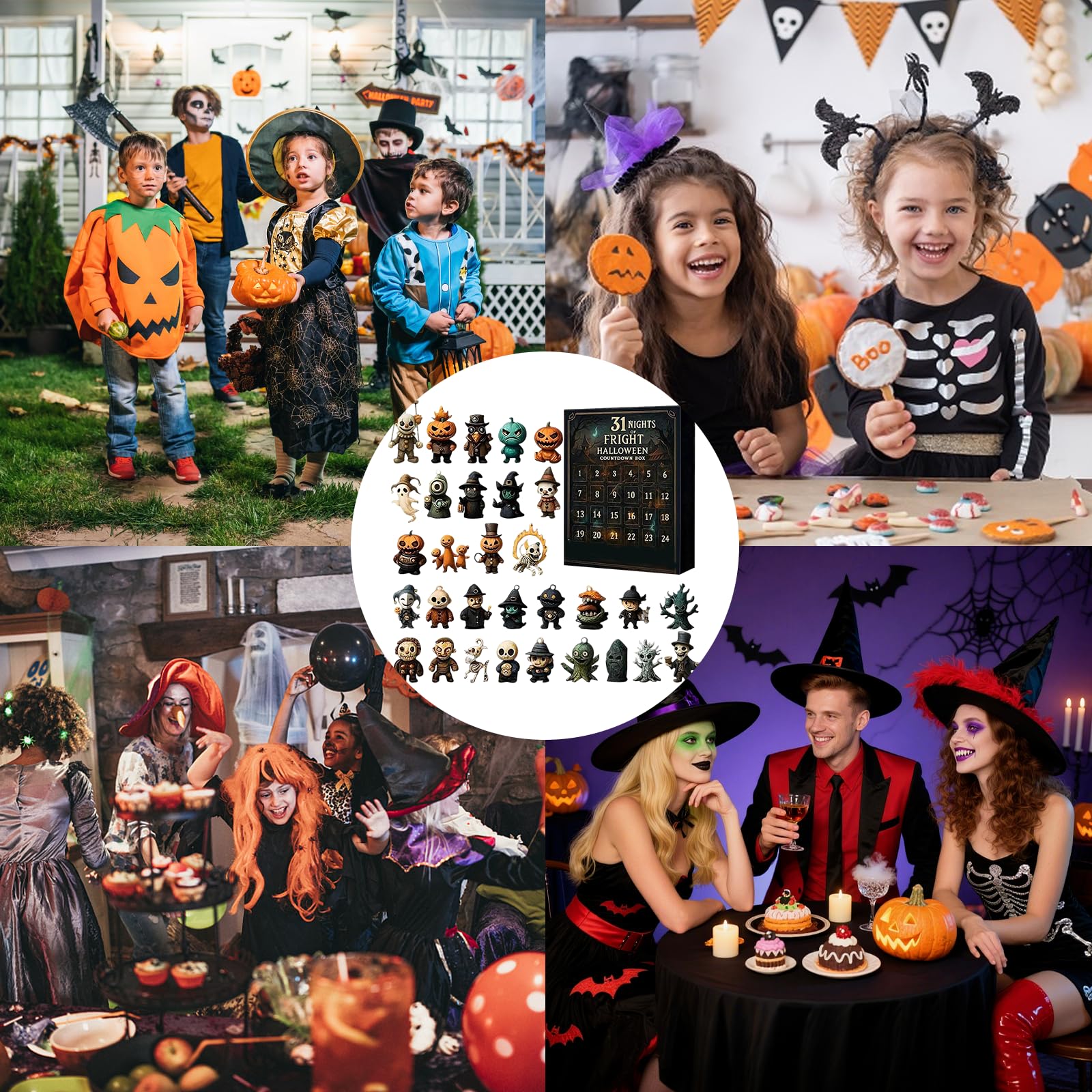 Calendrier De L'avent Halloween Avec Personnages De Films D'horreur