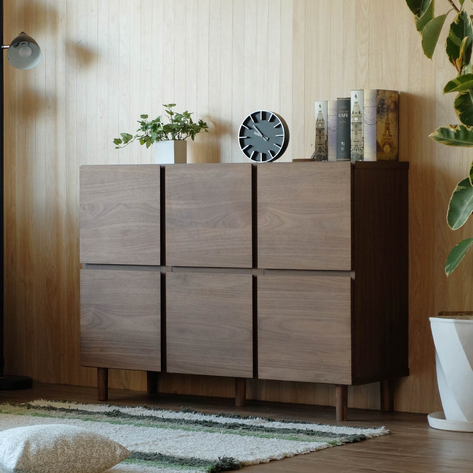 Amazon.co.jp: ISSEIKI CAMPUS CABINET 110 (MBR) Cabinet, Walnut