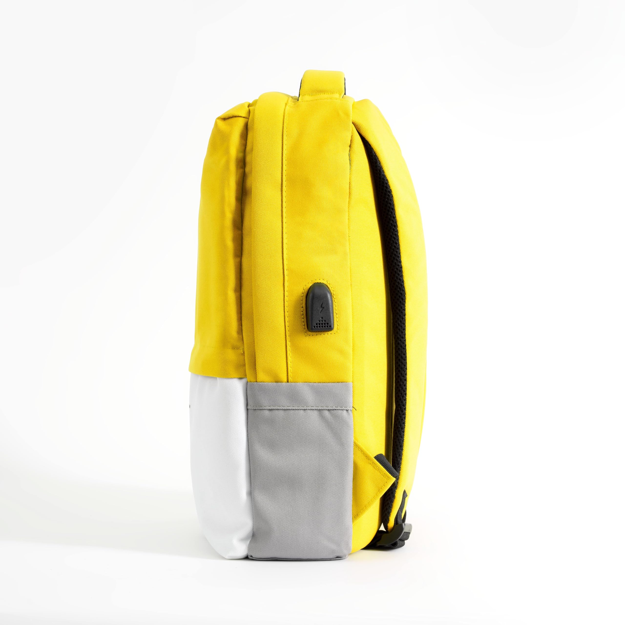 Celly Pantone Zaino Porta PC 15.6, Zaino Uomo e Donna con USB Ricarica, Comparti Protettivi, Comodo e Capiente per Lavoro, Viaggio e Scuola, Giallo