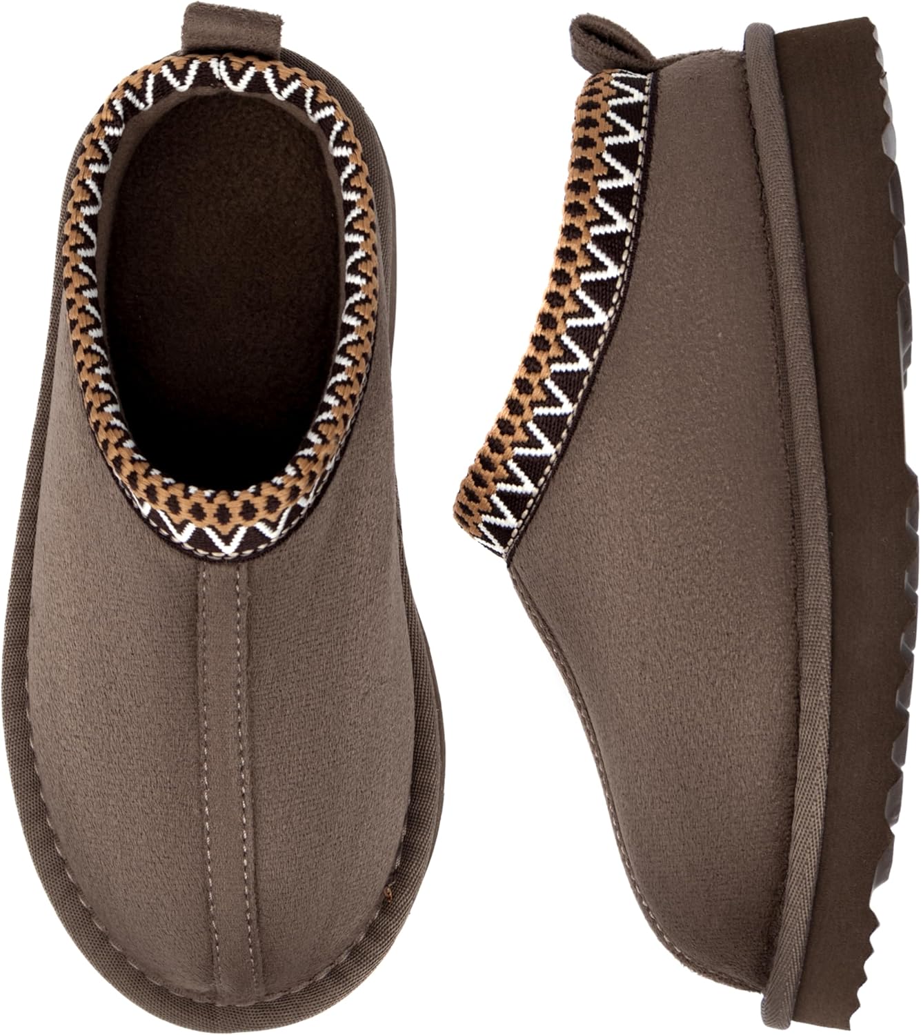 ChayChax Kids Memory Foam Slippers Fuzzy Warm Winter House Shoes for Boys & Girls Non-Slip Clogs for Toddler Little & Big Kid Indoor and Outdoor