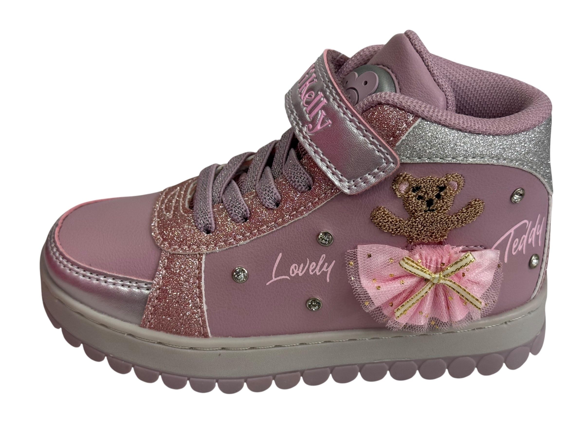 Lelli Kelly Scarpa Mid Mille Stelle Dance Orsetto tutù Intercambiabile LKAA5210 con Jingle e luci (Rosa Cipria, Sistema Taglie Calzature EU, Adolescente, Numero, Media, 32)