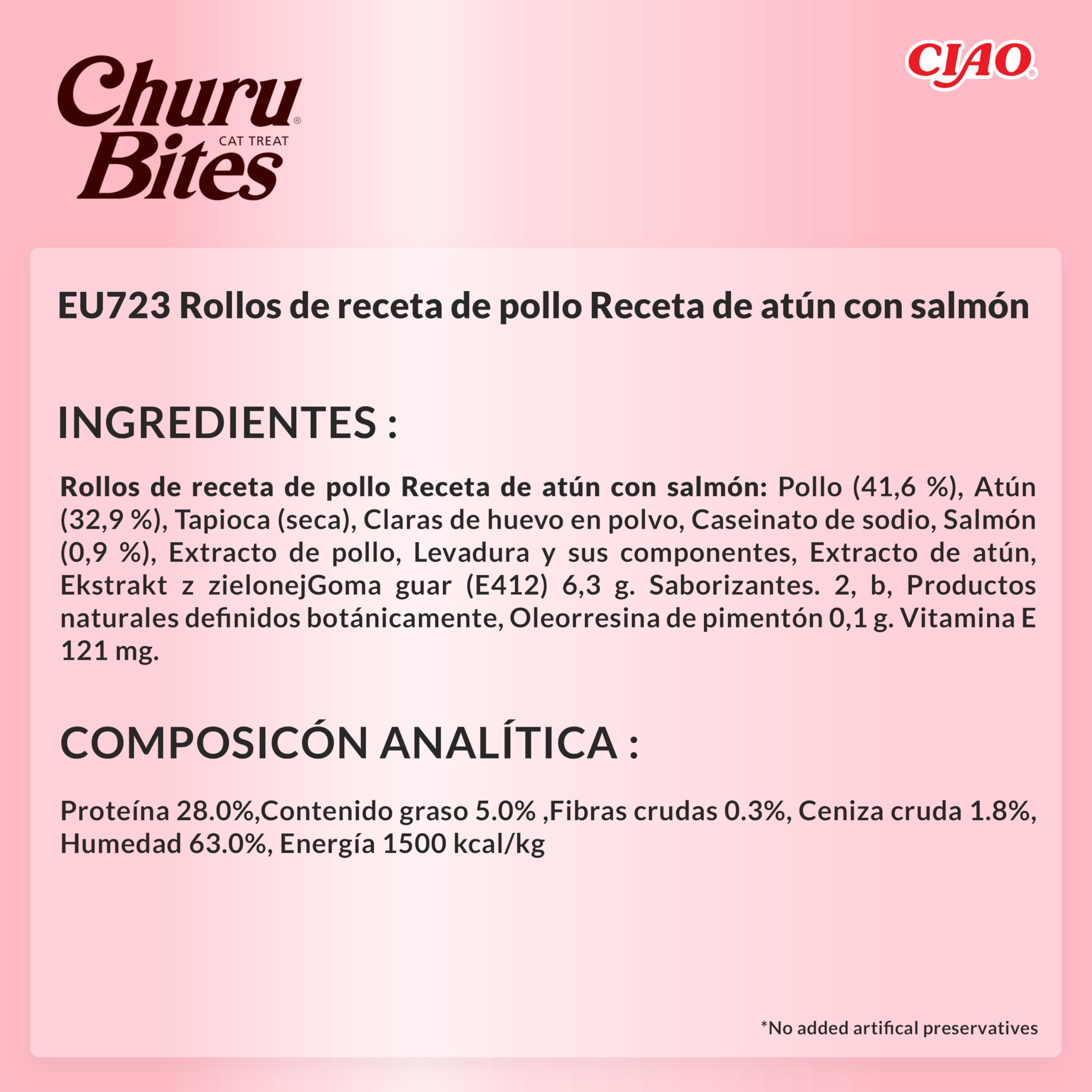 INABA Churu Bites Gatos - Snacks de Atún y Salmón - Premios Saludables - Golosinas Crujientes y Cremosas - Pequeña y Práctica Porción - Sin Conservantes ni Colorantes - 30g (3x10g)