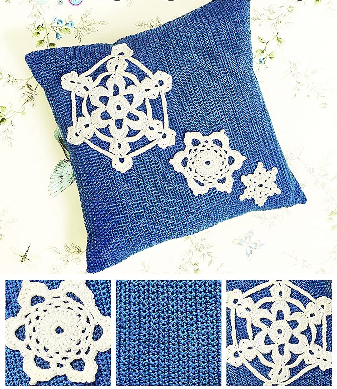 DMC Festive Snowflake Cushion crochet pattern