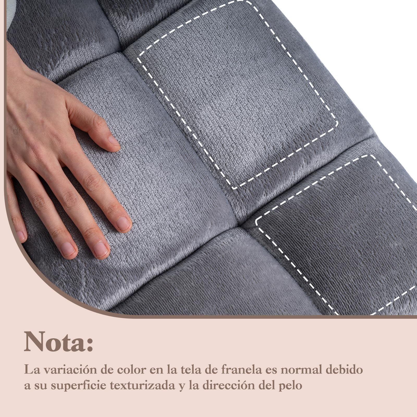 COSTWAY Sofá Suelo Plegable con Respaldo Ajustable en 14 Posiciones (Gris)