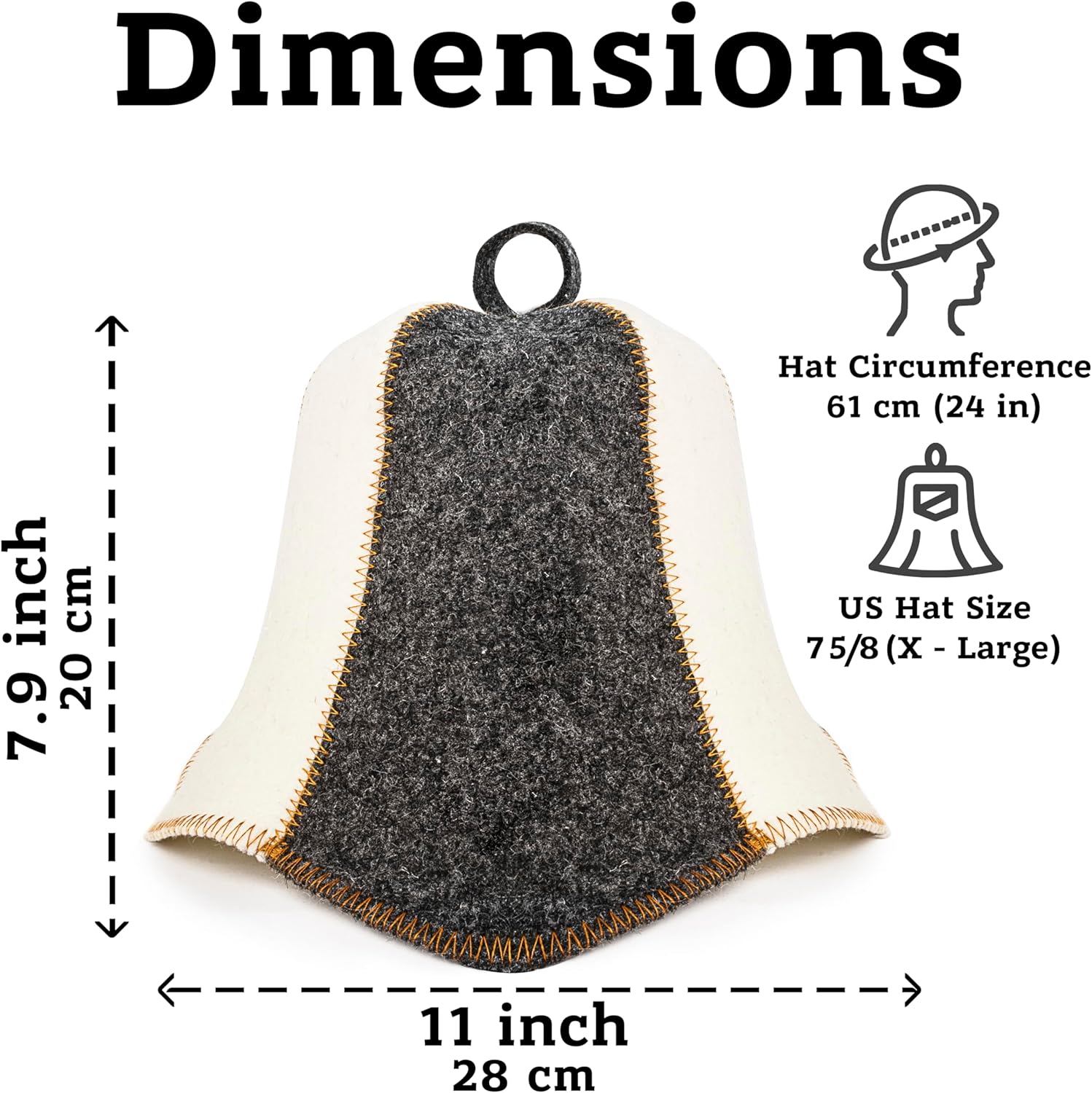 ASKOLD Wool Sauna Hats for Women to Protect Hair