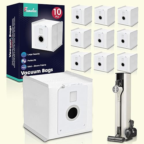 Paquete de 10 bolsas de aspiradora LG, compatibles con LG CordZero todo en uno, aspiradora de torre A939KBGS A938KBGS A937KGMS y A949KTMS, bolsas de disponible en Yaxa Colombia