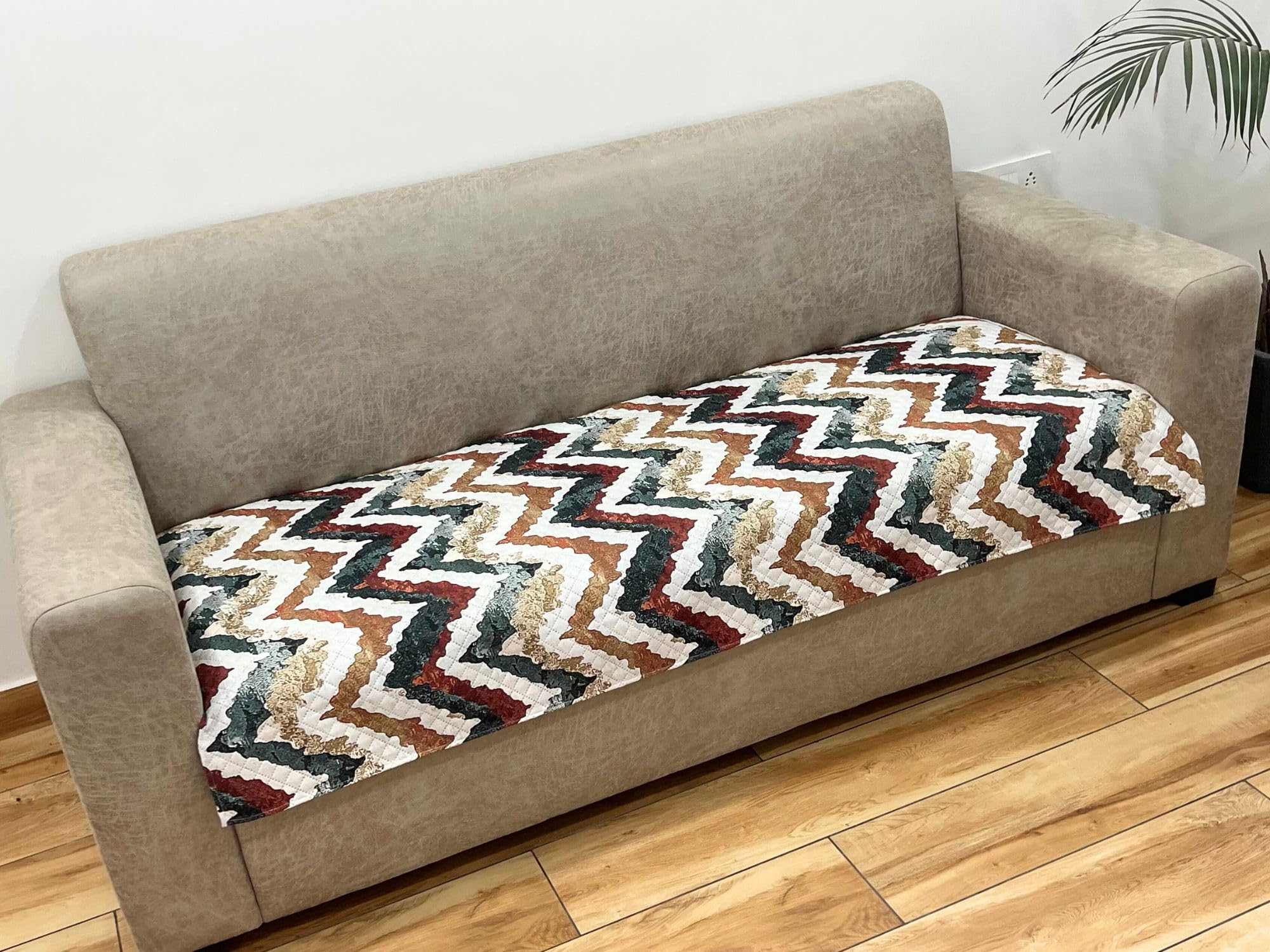 AMAZE ATTIRES Velvet Printed Sofa Seat Cover For Single Seater With Heavy Antiskid Backing & Easily Machine Washable Sofa Seat Runner For Couch Or Home Living Area - (22 X 22 Inches) Aaqsr005-1 (B0CM1HZ848) Amazon Price History, Amazon Price Tracker