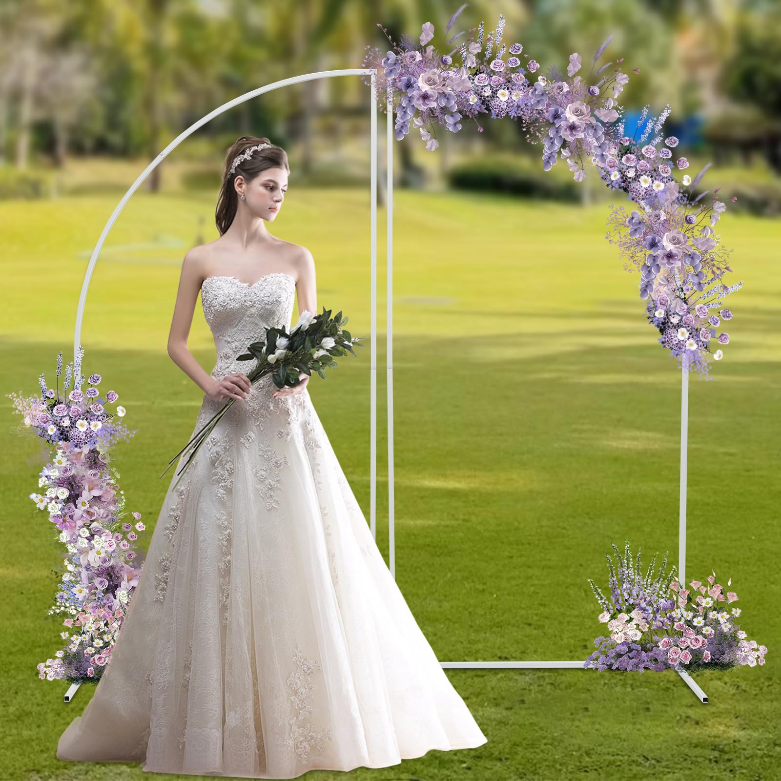 Metallrahmen Hochzeit Bogen Blume Rahmen, Garten Bogen, Photo Booth Hintergrund Stand,Eignet Sich Fotografien, Heiratsanträge, Eröffnungsfeiern, Gartendekorationen Anlässe Außenbereich.
