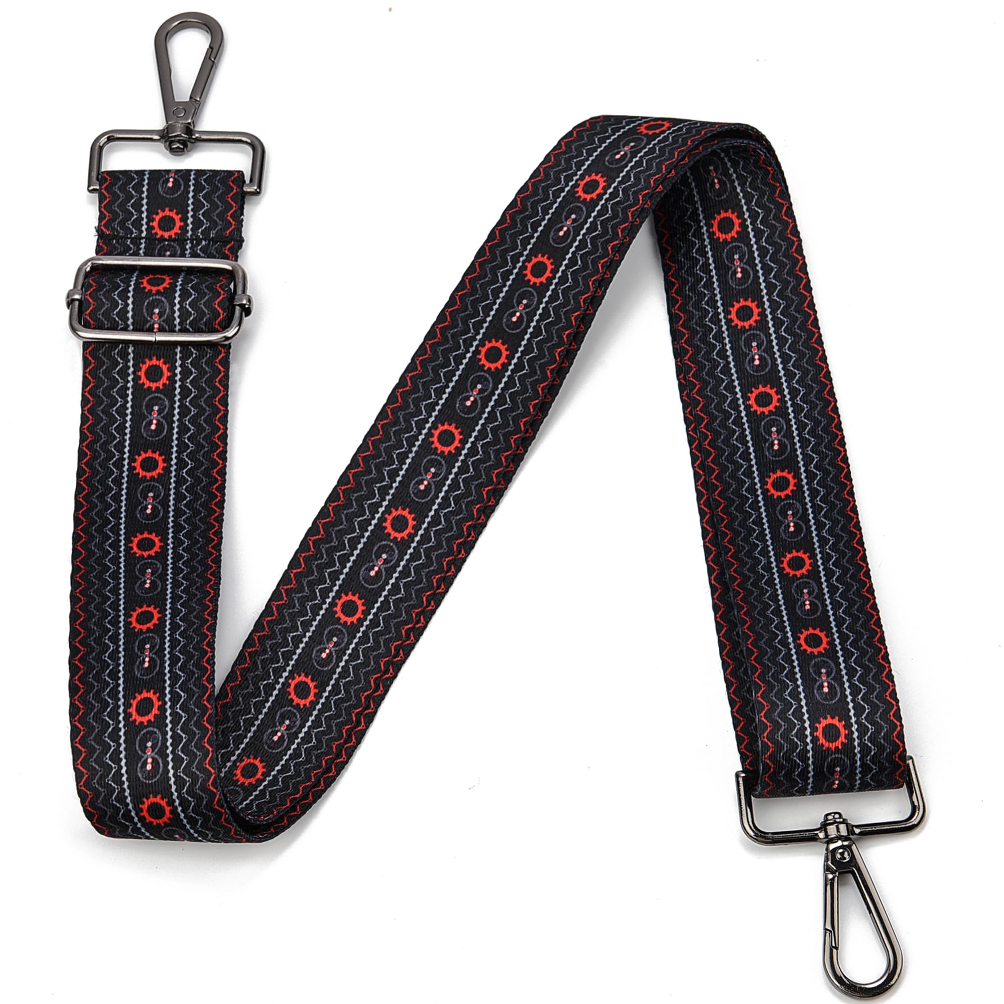 Purse Strap Gold Hardware Replacement Crossbody Bag Strap, Wide Adjustable Shoulder Strap
