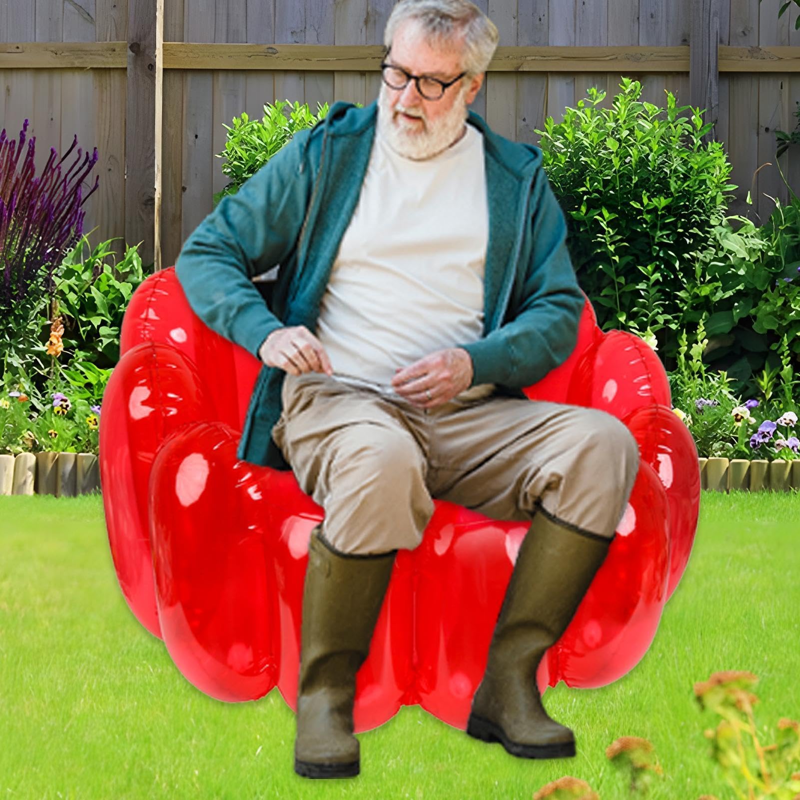 Amazon.co.jp: 透明インフレータブルラウンジチェア クリアPVCエアー