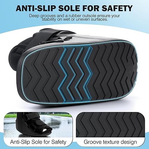 Miniatura 6 de Honarry Air Walker - Botas de fractura para esguince de tobillo, pie roto M