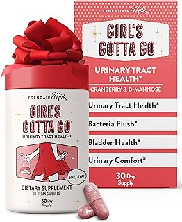 Legendairy Milk Girl’s Gotta Go™ - UTI Support Supplement - Urinary Tract Health for Women - UTI Relief for Women with Sugar-Free Cranberry and D-Mannose, 30 Servings