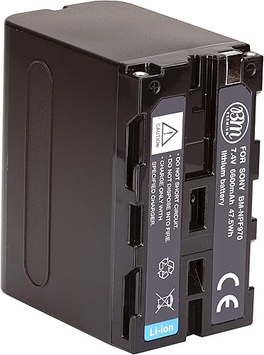 Miniatura 1 de BM Premium NP-F970 - Batería de alta capacidad para Sony PXW-Z150, NEX-EA50M, FDR-AX14K, HDR-AX2000, FX1, FX7, FX1000, HVR-HD1000, Z1U, Z5U, Z7U,
