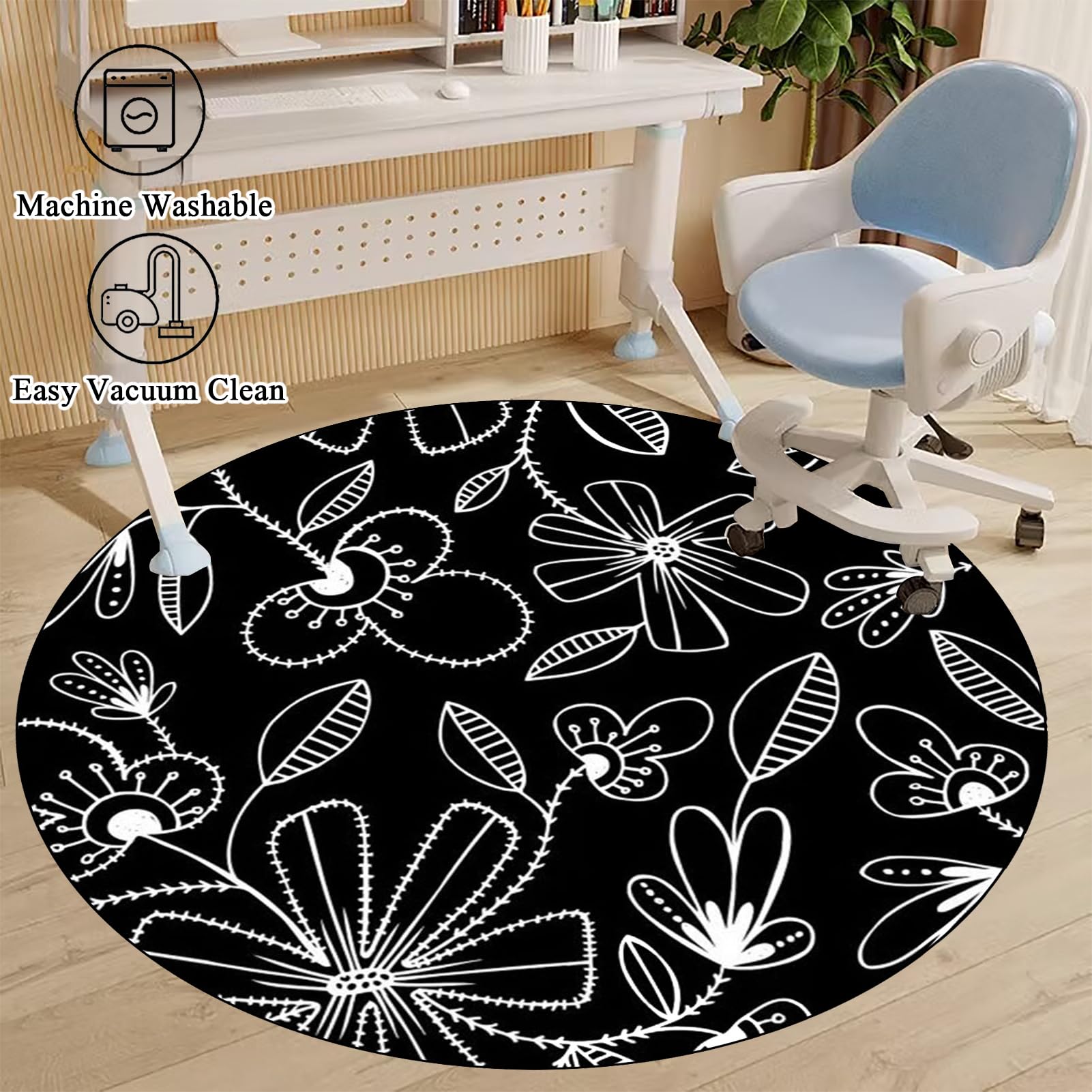 Tapete de escritorio para suelos de madera dura, tapete resistente para silla de oficina para suelos de pelo bajo, tapete grueso para silla de juegos, tapete protector de alfombra para parquet