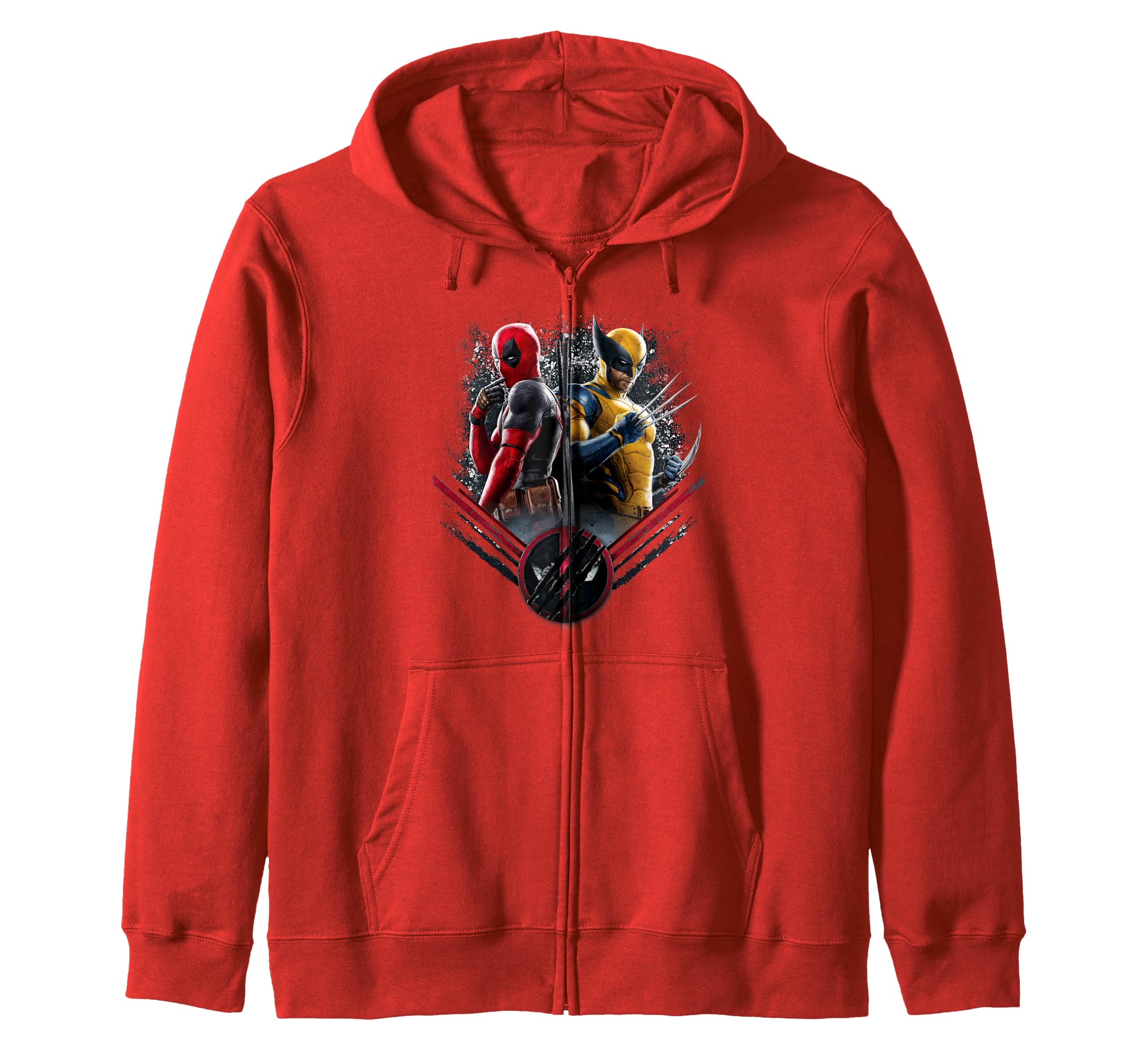 Marvel Studios Deadpool & Wolverine Side-by-Side Claw Icon Zip Hoodie