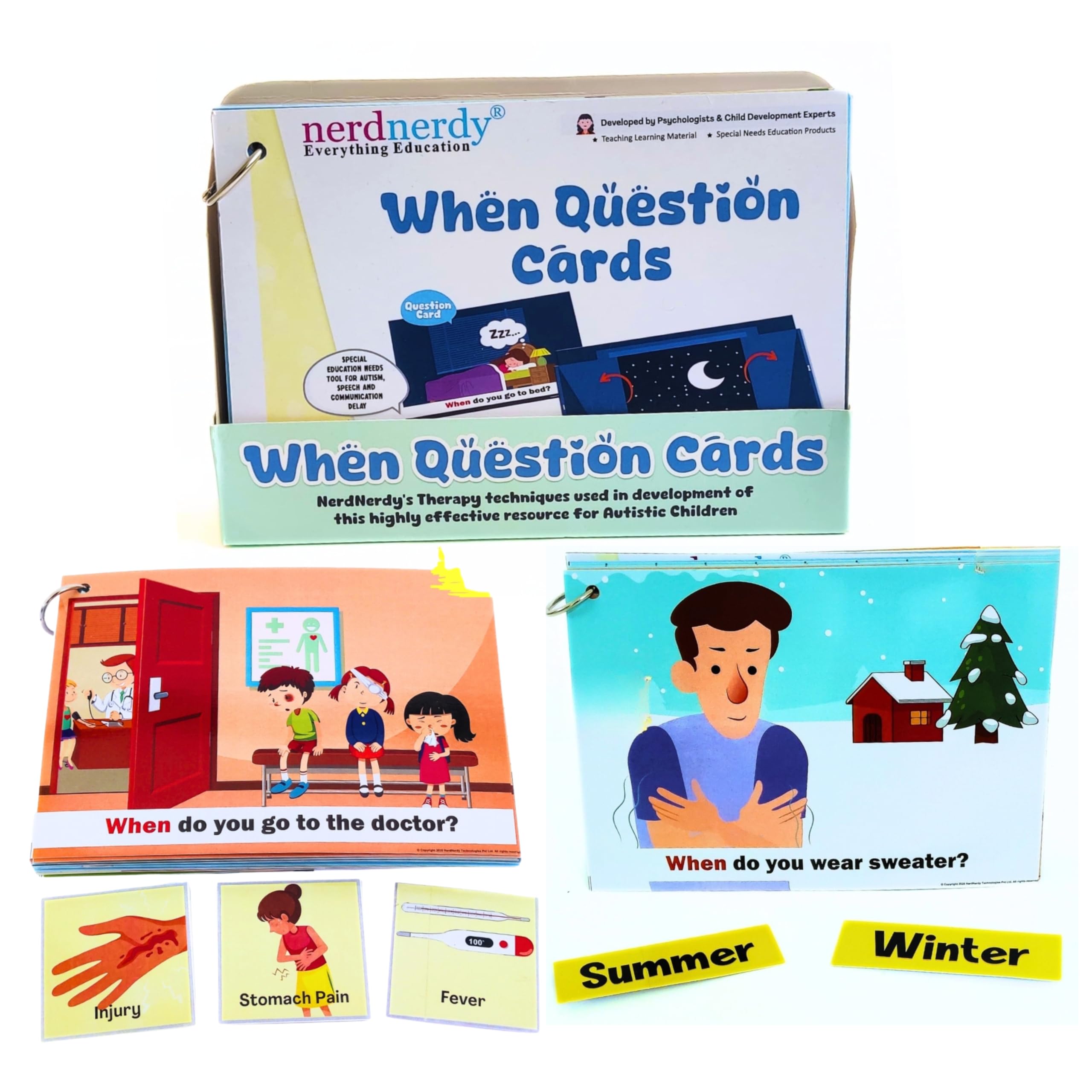 NerdNerdy When Questions/Autism/Speech Therapy Material/Special Need/Occupational Therapy/ABA Therapy/Sensory Material