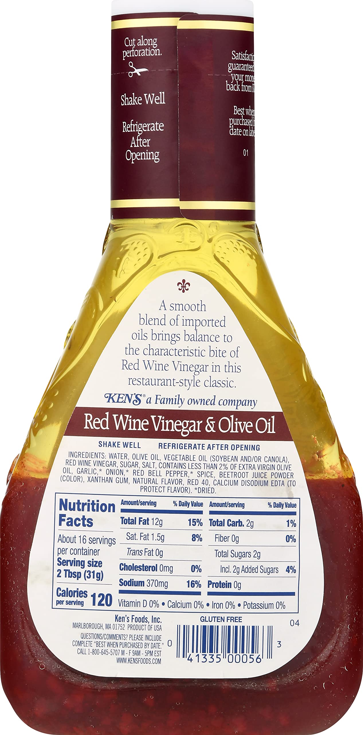 Amazon.com : Ken's Red Wine Vinegar & Olive Oil Dressing (Pack