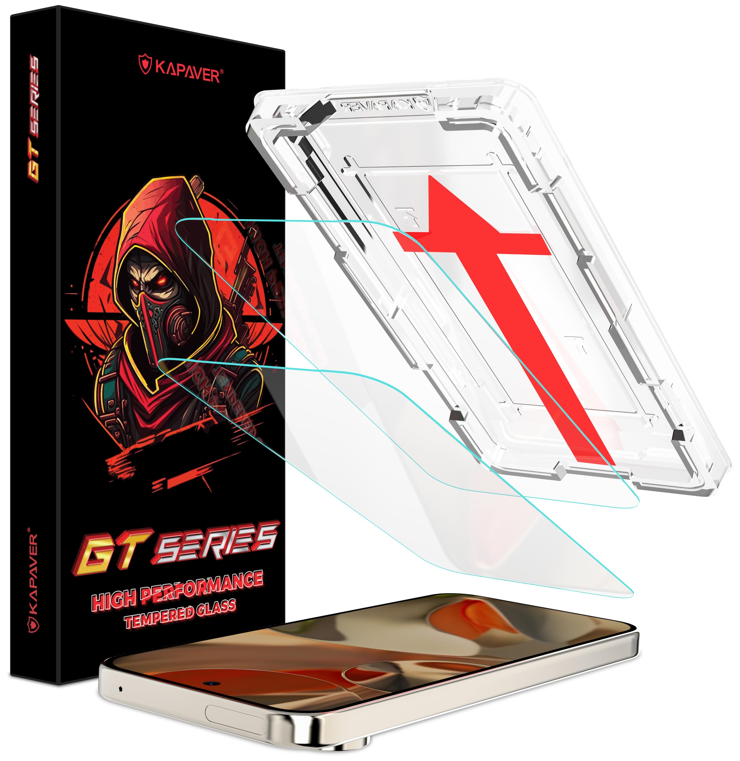 KAPAVER GT Series Clear Tempered Glass Screen Guard Protector for Google Pixel 9 Pro XL (Glass with EasyDO Applicator)- 2 Pack (B0DHN5T9VG) Amazon Price History, Amazon Price Tracker