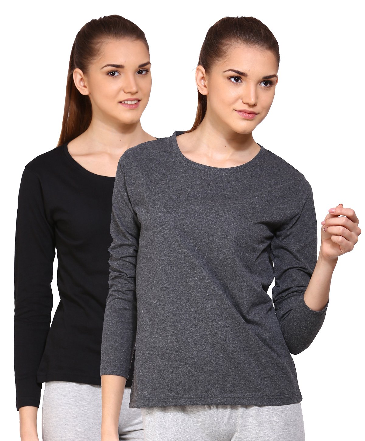 ap'pulse Women's Long Sleeve 2 pcs Combo Pack-picture-29