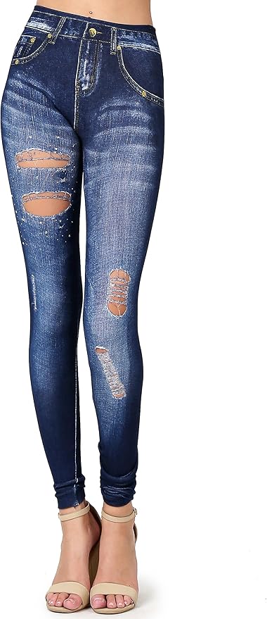 Jeans print leggings Outlet