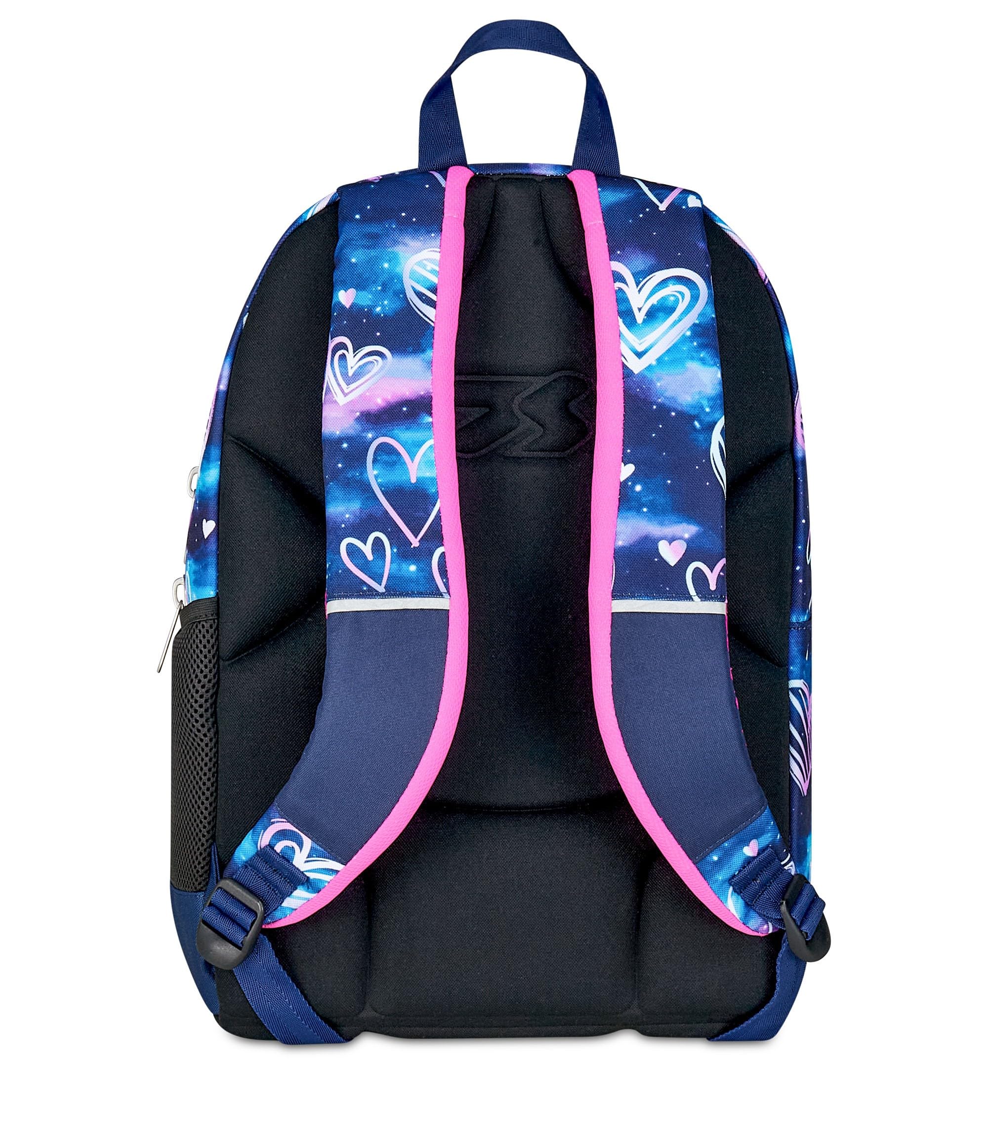 Seven Zaino Scuola Dual, Viola Fucsia, Doppio Scomparto Da 31 L, Tasca Per PC, Tasca Per Borraccia e Tasca Con Organizer, Scuola Media e Superiore, Zaino Per Ragazza