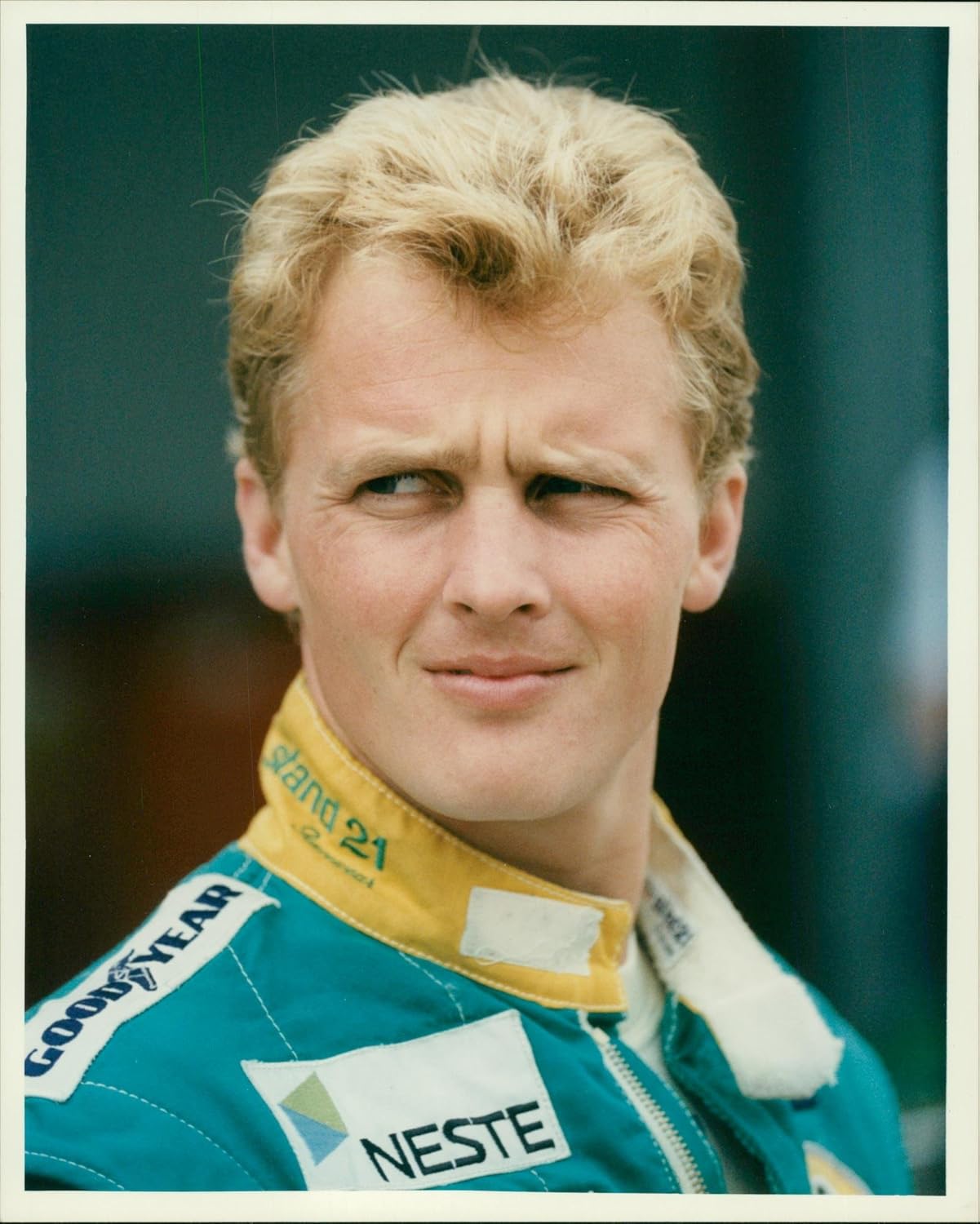 Vintage photo of Johnny Herbert British racing driver