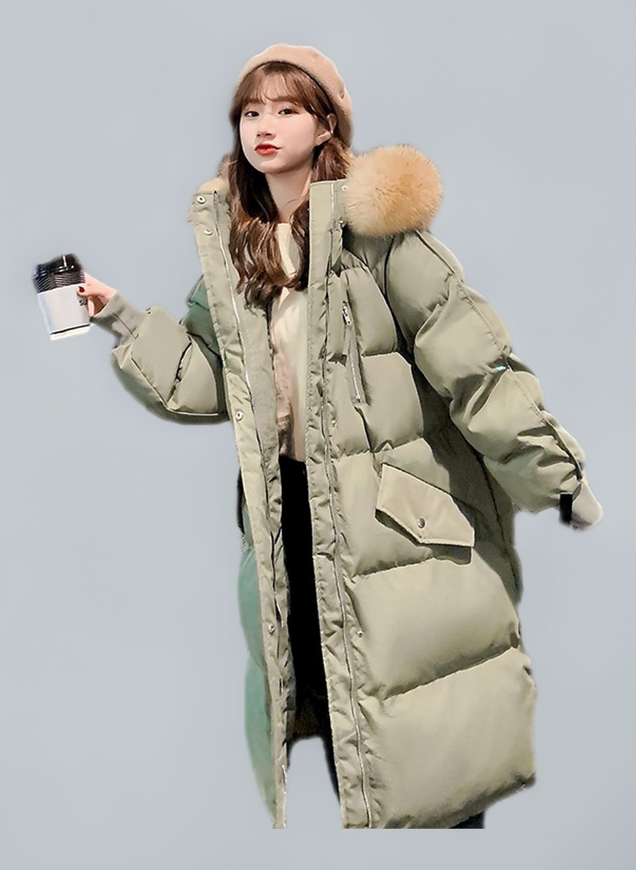 Amazon | [イノヤ] 軽量 ロング ダウンコート ダウン90% アウター 外套