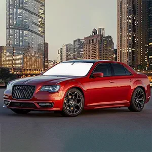 Windshield Sunshade for Chrysler 300 300C Front Window Sun Shade Custom Fit Chrysler 300 300C 2011-2024 2025 Accessories Windshield Cover 4 Layers UV Rays Heat Protection Foldable Sun Visor Protector
